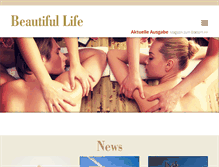 Tablet Screenshot of beautiful-life-magazin.com